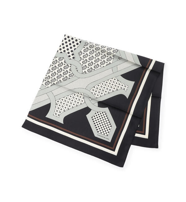 TOMORROWLAND GOODS「TOMORROWLAND シルクプリント スカーフ」|バンダナ・スカーフ|18 ブラック系