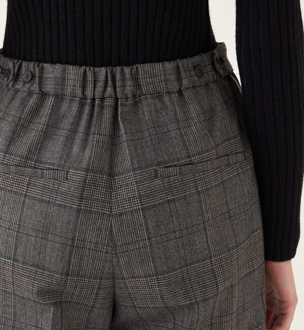 DES PRES「フランネルウールストレッチ セミワイドパンツ」|スラックス|