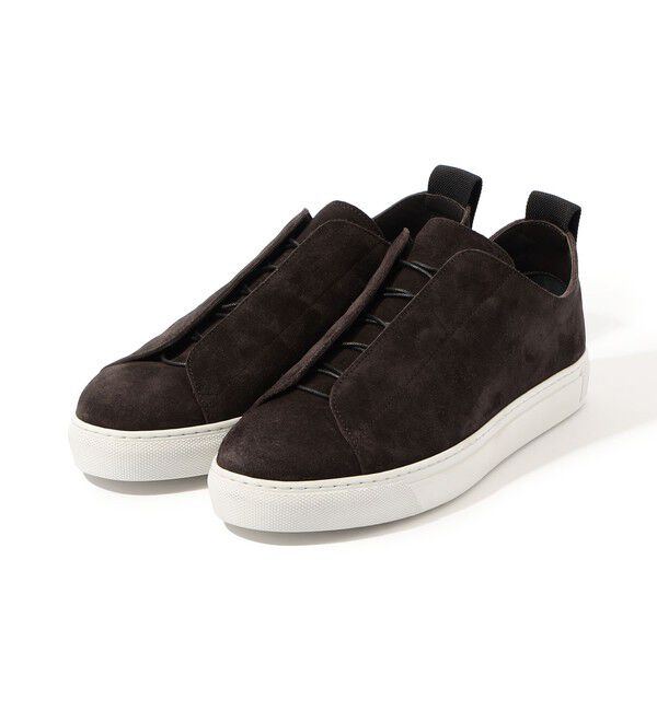 JAMES PERSE「スエード レースアップスニーカー SMCAS8210」|スニーカー|48 ダークブラウン