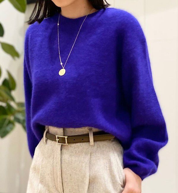 Ballsey「フラッフィーヤーン Vネックプルオーバー」|ニット・セーター|67 ダークブルー