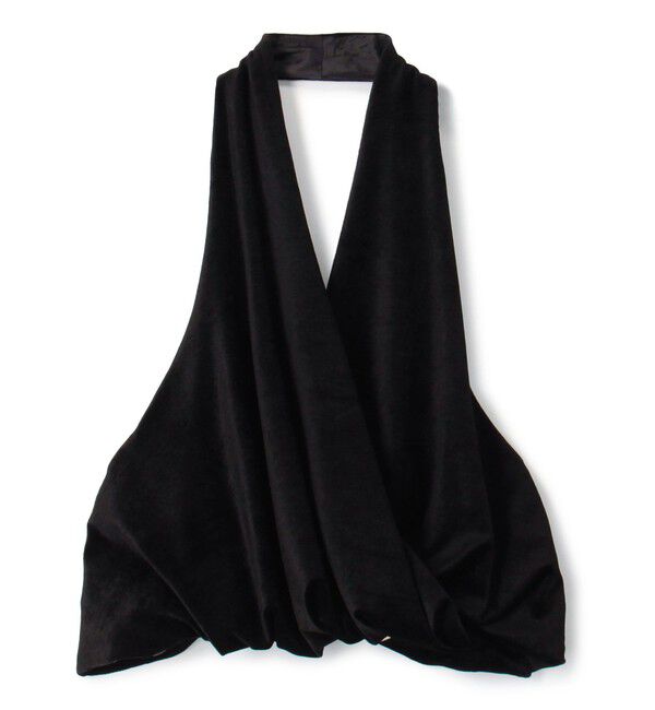 DES PRES「モイストベロア ジレ」|ベスト・ジレ|19 ブラック