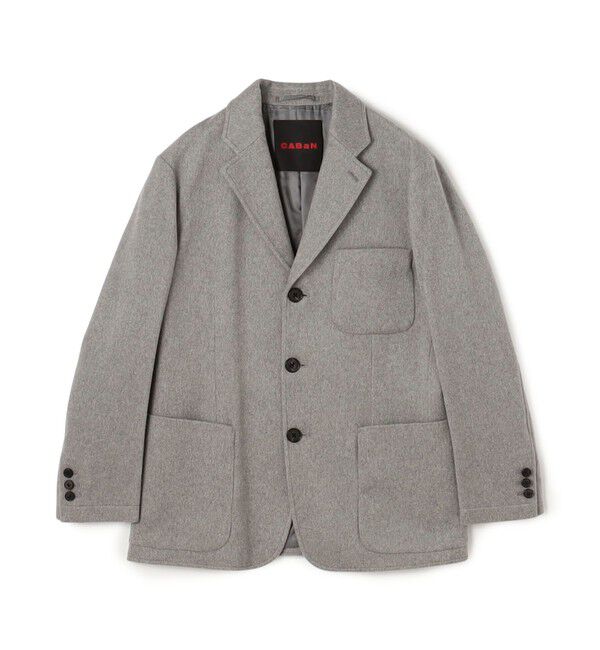 CABaN「カシミヤメルトン テーラードジャケット」|テーラードジャケット|13 ライトグレー