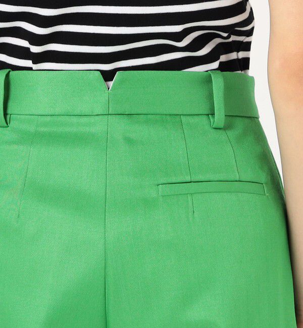 MACPHEE「ウールレーヨンツイル タックワイドパンツ」|スラックス|