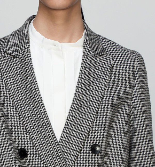 TOMORROWLAND collection「シックシェファード ダブルブレストジャケット」|テーラードジャケット|