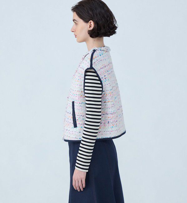 TOMORROWLAND collection「パステルファンシー デニムコンビジレ」|ベスト・ジレ|