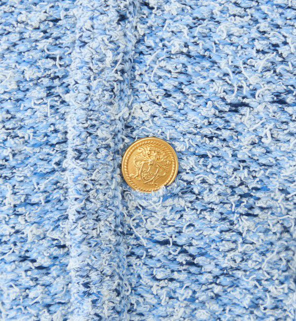 MACPHEE「ツイードニット Vネックカーディガン」|カーディガン|