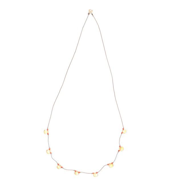 TOMORROWLAND GOODS「SEE REAL FLOWERS CITRINE PETAL ネックレス」|ネックレス|34 ピンク系