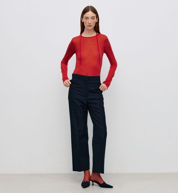 BACCA「テンセルシルク ベーシックカットソー」|Tシャツ・カットソー|