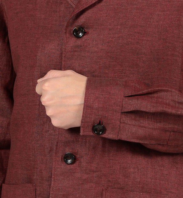 TOMORROWLAND MENS「TOMORROWLAND PILGRIM リネン ハンドカバーシャツ」|ブルゾン・スタジャン|