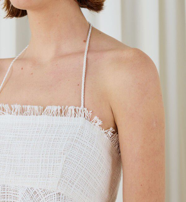 DES PRES「コットンナイロンバスケット ペプラムドールトップス」|キャミソール|