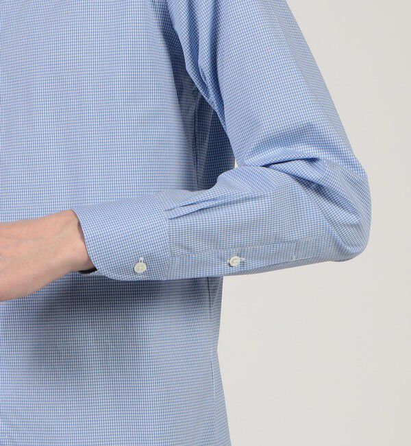 TOMORROWLAND MENS「コットン ワイドスプレッドカラー ギンガムチェック ドレスシャツ」|シャツ・ブラウス|