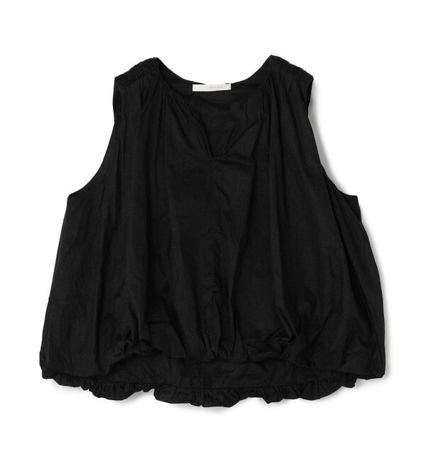 TOMORROWLAND BUYING WEAR「ne Quittez pas COTTON ORGANZA ノースリーブブラウス」|シャツ・ブラウス|19 ブラック