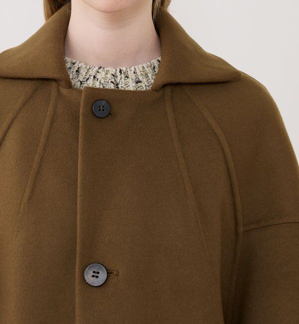 GALERIE VIE「ウールダブルフェイス オーバルロングコート」|チェスターコート|