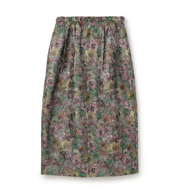 TOMORROWLAND collection「フラワーガーデン コクーンスカート」|スカート|56 グリーン系