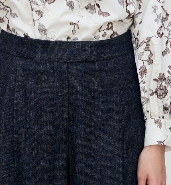 TOMORROWLAND collection「SILK AIR PANE タックワイドパンツ」|その他|