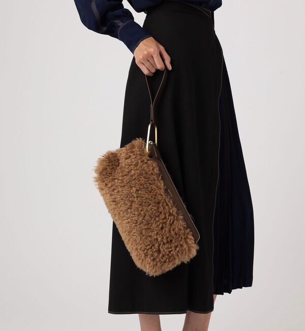 TOMORROWLAND GOODS「ORSETTO ECO FUR CLUTCH バッグ」|クラッチバッグ|