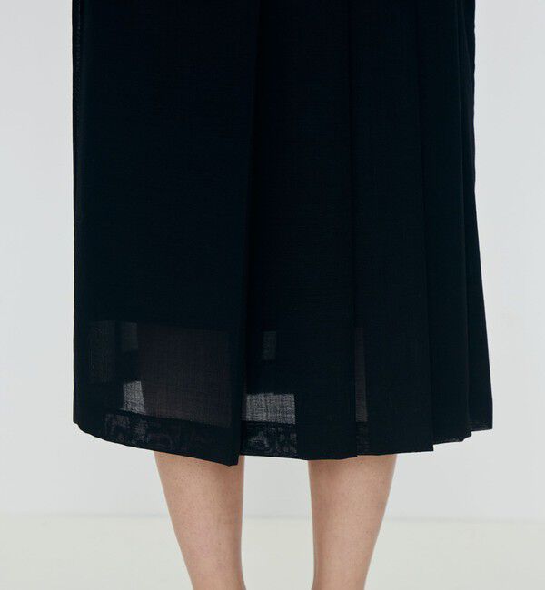 TOMORROWLAND collection「クリアーボイル アシンメトリープリーツスカート」|スカート|