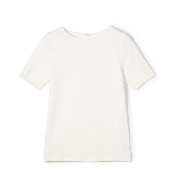 MACPHEE「コンビジャージー ハーフスリーブプルオーバー」|Tシャツ・カットソー|11 ホワイト