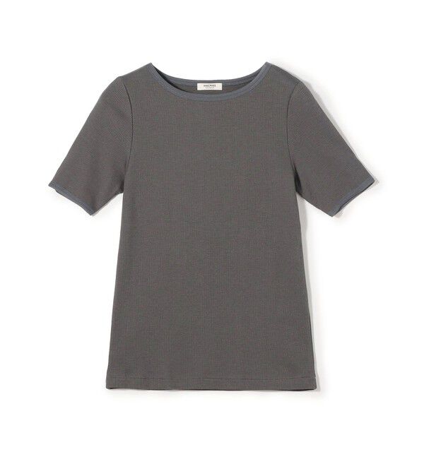 MACPHEE「コンビジャージー ハーフスリーブプルオーバー」|Tシャツ・カットソー|17 チャコールグレー