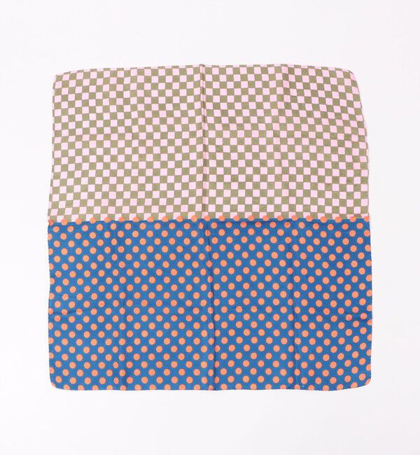 TOMORROWLAND GOODS「EPICE シルク ブロックプリント スカーフ」|バンダナ・スカーフ|