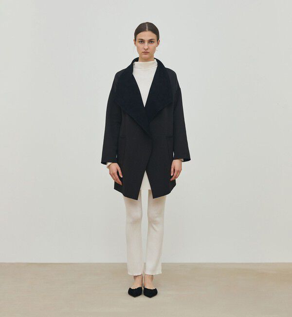 DES PRES「ウーステッドウールファインリブ タートルネックワンピース」|ワンピース|