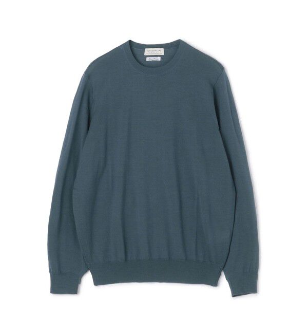 TOMORROWLAND MENS「TOMORROWLAND tricot スーパーファインメリノウール クルーネックプルオーバー S-WOOL」|ニット・セーター|63 ライトブルー
