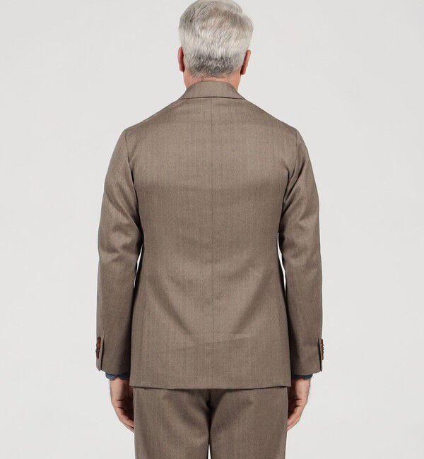 TOMORROWLAND MENS「ウールヘリンボーン ダブルブレステッド6Bジャケット」|テーラードジャケット|