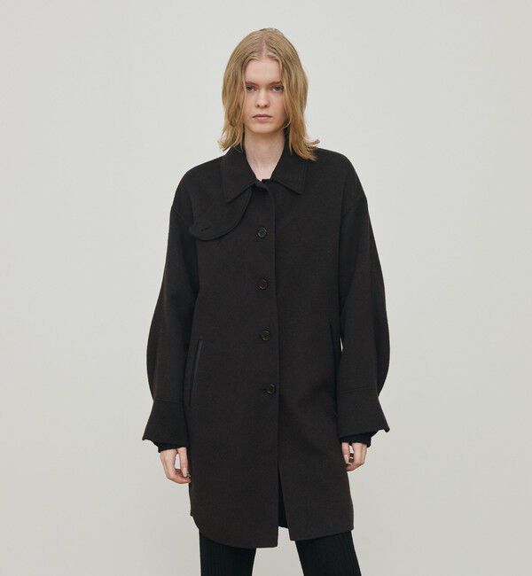 DES PRES「ライトダブルフェイスシャギー チンベルト付きコート」|その他|