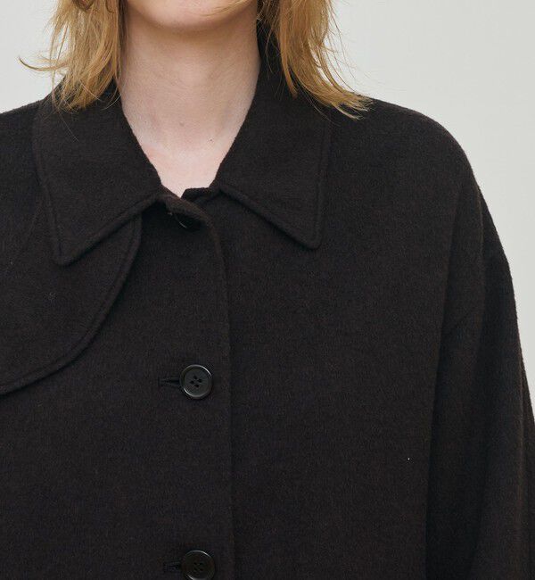 DES PRES「ライトダブルフェイスシャギー チンベルト付きコート」|その他|