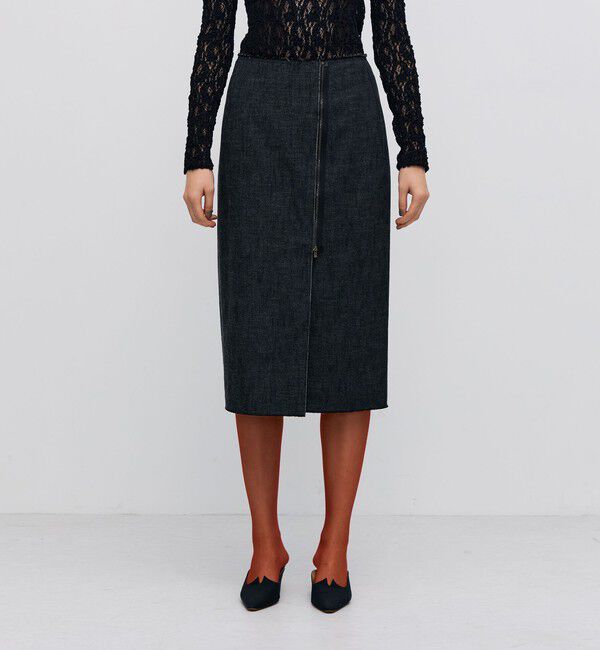 BACCA「ヘリンボーンツイード タイトスカート」|タイト|