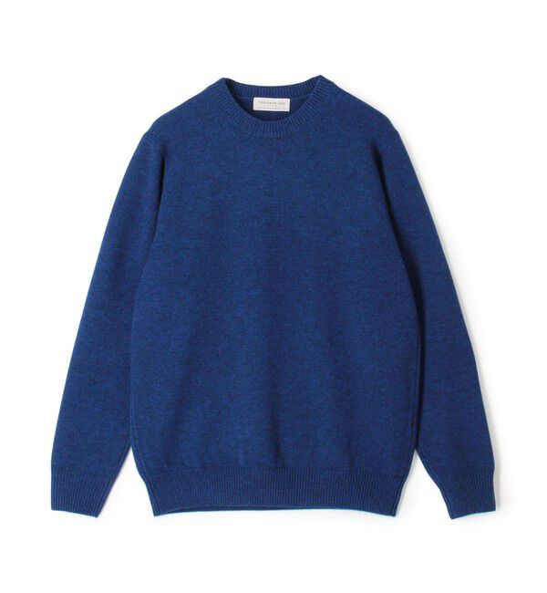 TOMORROWLAND MENS「TOMORROWLAND tricot スーパーファインラムウール クルーネックプルオーバー」|ニット・セーター|65 ブルー