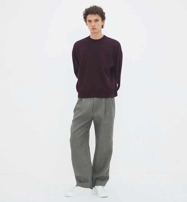 CABaN「コットンカシミヤ クルーネックプルオーバー」|ニット・セーター|