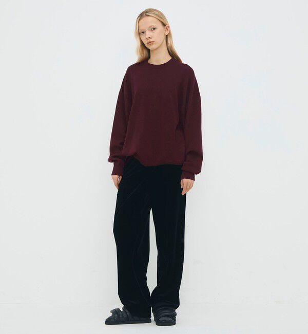 CABaN「コットンカシミヤ クルーネックプルオーバー」|ニット・セーター|