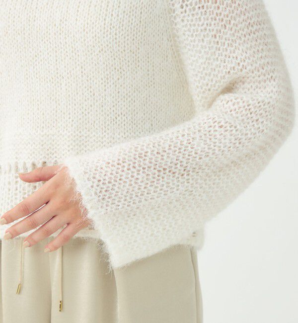 Ballsey「モヘヤシルクファー ロングスリーブプルオーバー」|ニット・セーター|