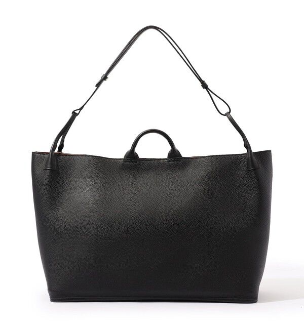 TOMORROWLAND GOODS「【別注】A SADDLE HOLDER L シュリンクレザー ショルダーバッグ」|トートバッグ|19 ブラック