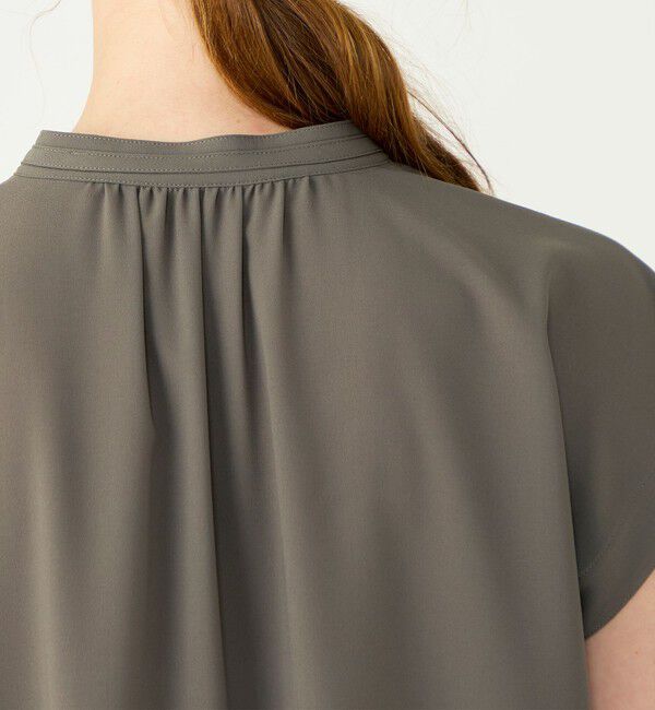 Ballsey「【WEB先行予約】サブレジョーゼット スキッパーブラウス」|シャツ・ブラウス|