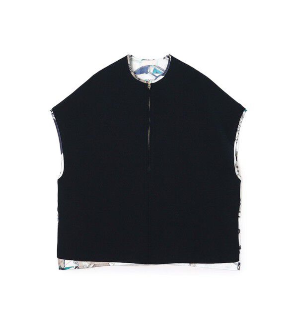 Ballsey「【別注】manipuri for Ballsey MANIPURI COMBI ワイドプルオーバー」|ニット・セーター|62 ネイビー系