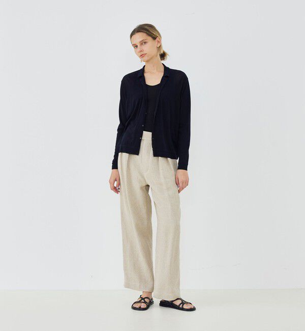 GALERIE VIE「コットンガーゼジャージー テーラードカーディガン」|カーディガン|