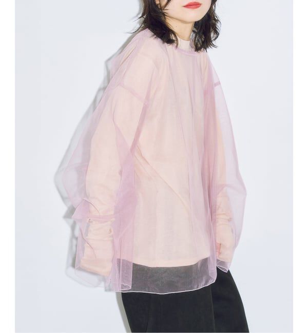  「《追加2》TULLE T-SHIRTS：ブラウス」|シャツ・ブラウス|ピンク