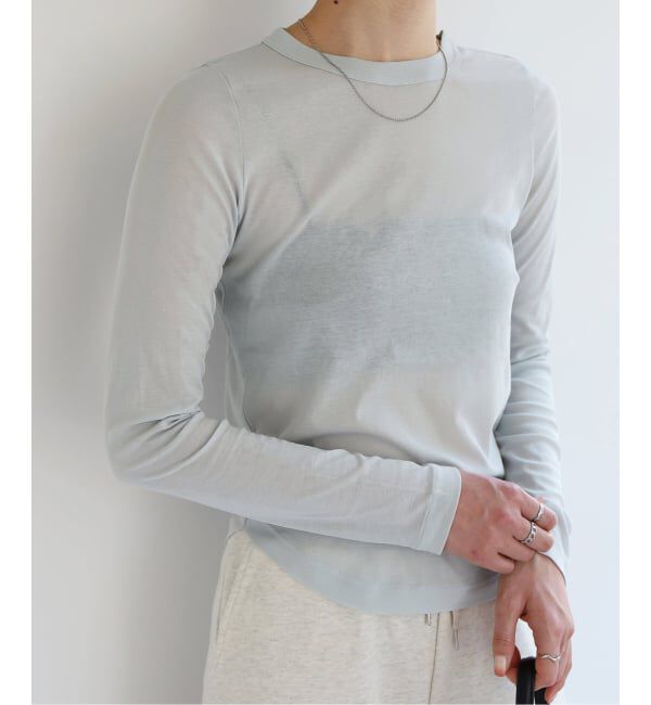 EMILYWEEK「《予約》コットンソフトフライスプルオーバー」|Tシャツ・カットソー|グレー