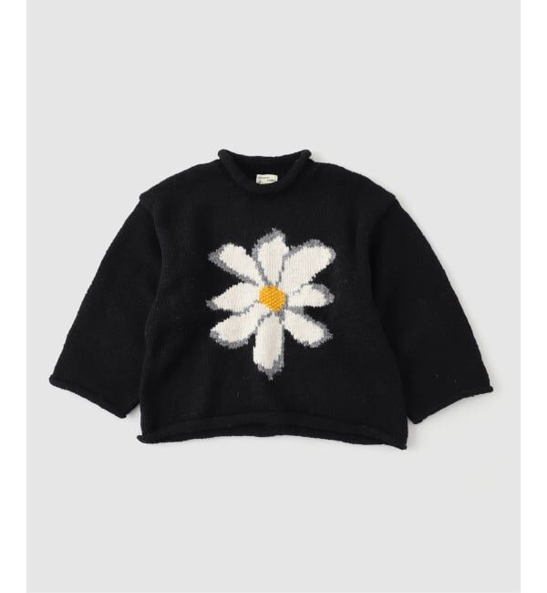 JOINT WORKS「MacMahon Knitting Mills / マクマホンニッティングミルズ All Roll Knit-Flower」|ニット・セーター|ブラック