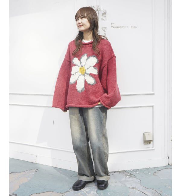 JOINT WORKS「MacMahon Knitting Mills / マクマホンニッティングミルズ All Roll Knit-Flower」|ニット・セーター|