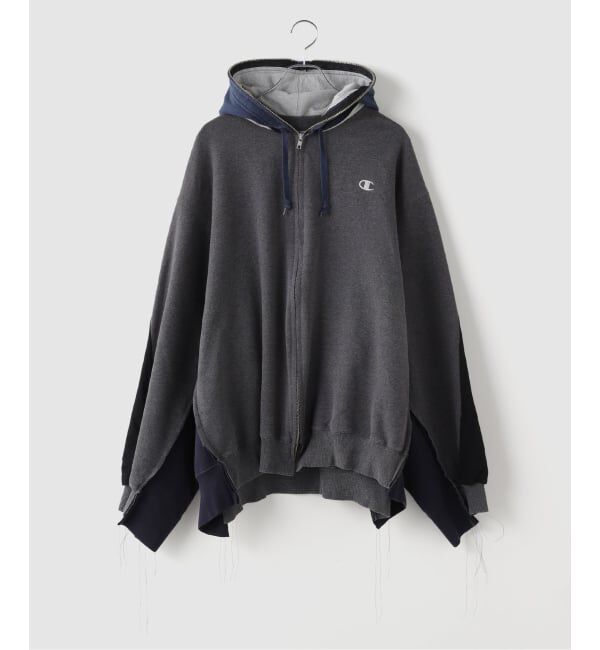 JOINT WORKS「DISCOVERED / ディスカバード Band Tee Dolman Zip Hoodie」|パーカー|ブラック