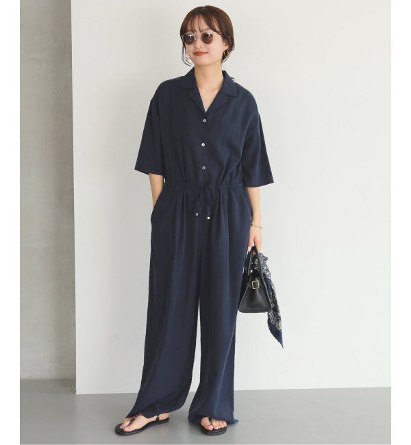 SLOBE IENA「ハーフスリーブオールインワン」|オールインワン|