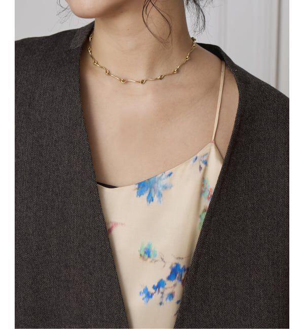 IENA LA BOUCLE「IENA LA BOUCLE ボタニカルプリントキャミソールドレス」|ワンピース|