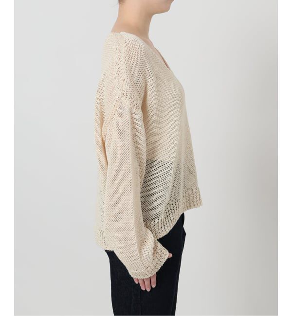 SLOBE IENA「ギマヤーンVネックプルオーバー」|ニット・セーター|