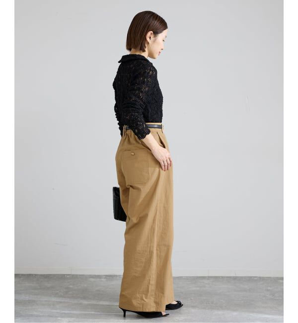 IENA「コットンキャンバスバックイージーパンツ」|その他|