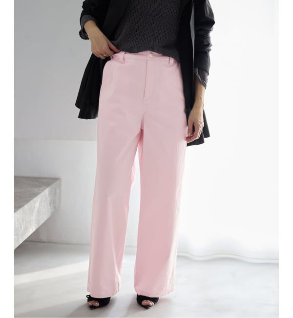 IENA「コットンキャンバスバックイージーパンツ」|その他|