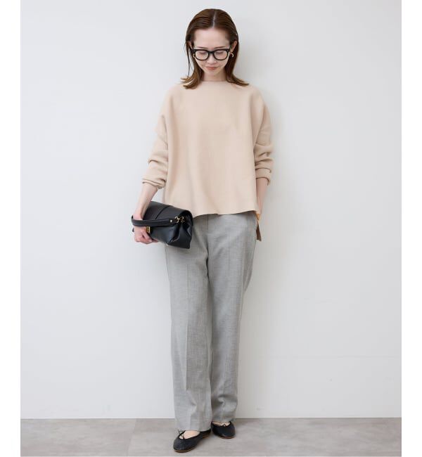 SLOBE IENA「《セットアップ対応可/追加2》コットンダブルフェイスプルオーバー」|ニット・セーター|