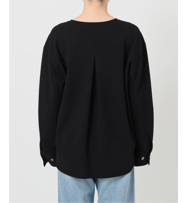 IENA「《セットアップ対応》カットジョーゼットVネックプルオーバー」|シャツ・ブラウス|